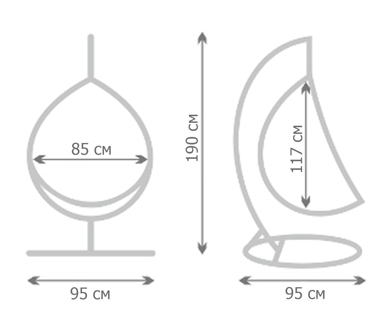  Swing chair outdoor Coffee Egg  