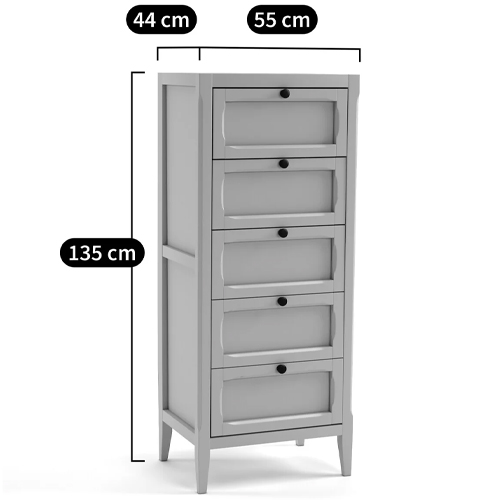    5-   Silva Grey Chest of Drawers  