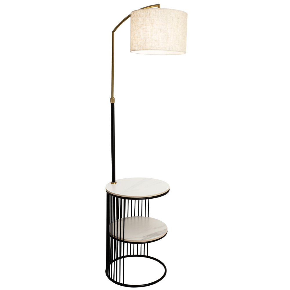 

Торшер с абажуром и приставным столом Zullo Lighting and Furniture Floor Lamp