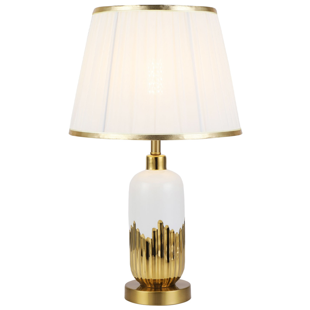 

Настольная лампа с абажуром Rico Gold Table Lamp
