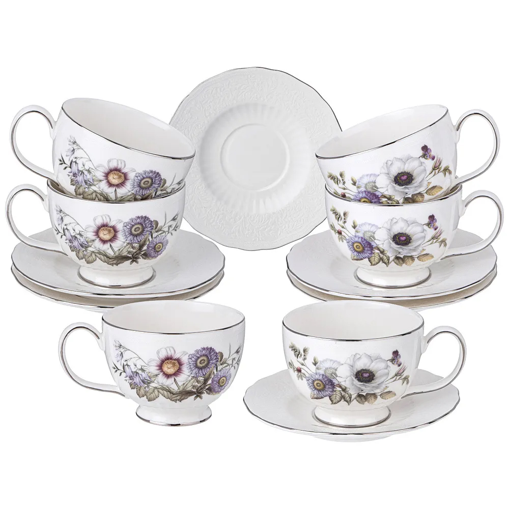 

Чайный набор из фарфора с рисунком цветов 280 мл Garden Whisper Porcelain Set
