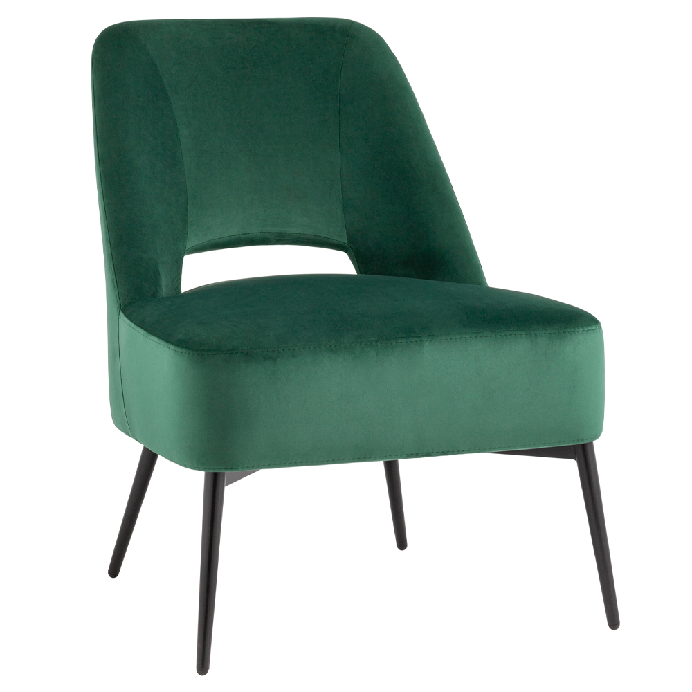 

Мягкое кресло в зеленом велюре ALBA