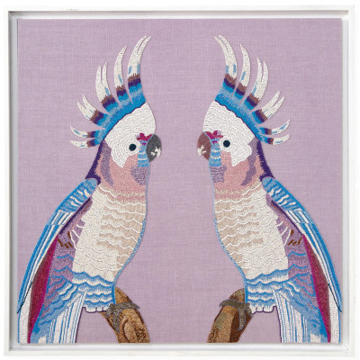 Панно из бисера Попугаи ручная работа PARROTS BEADED Wall Art