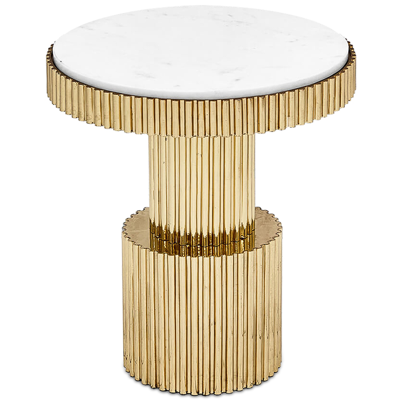   Brass Column Side Table     | Loft Concept 