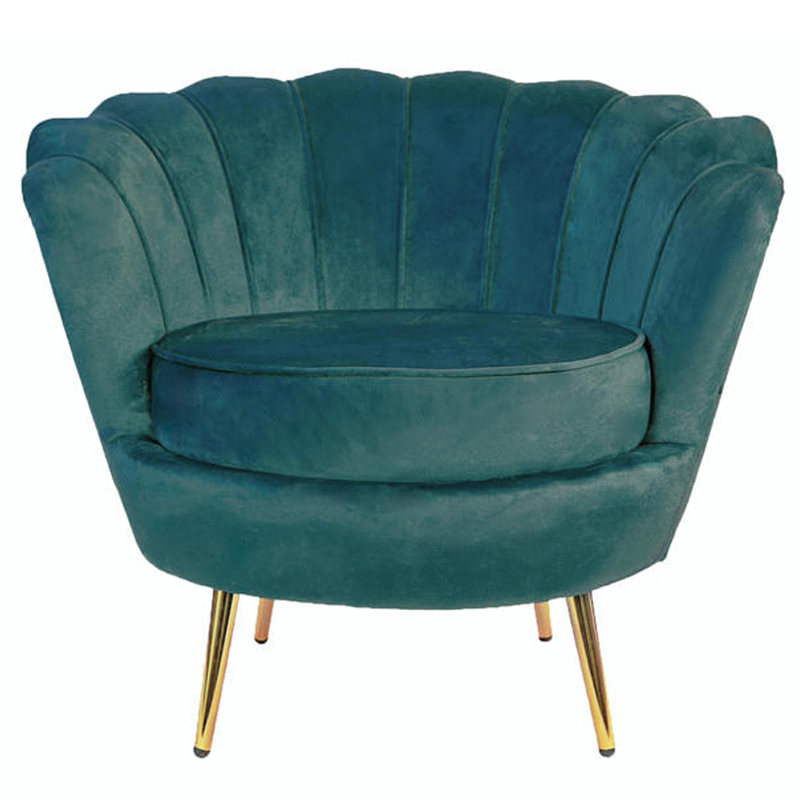 Кресло Бирюзовый велюр Trapezium Turquoise velvet