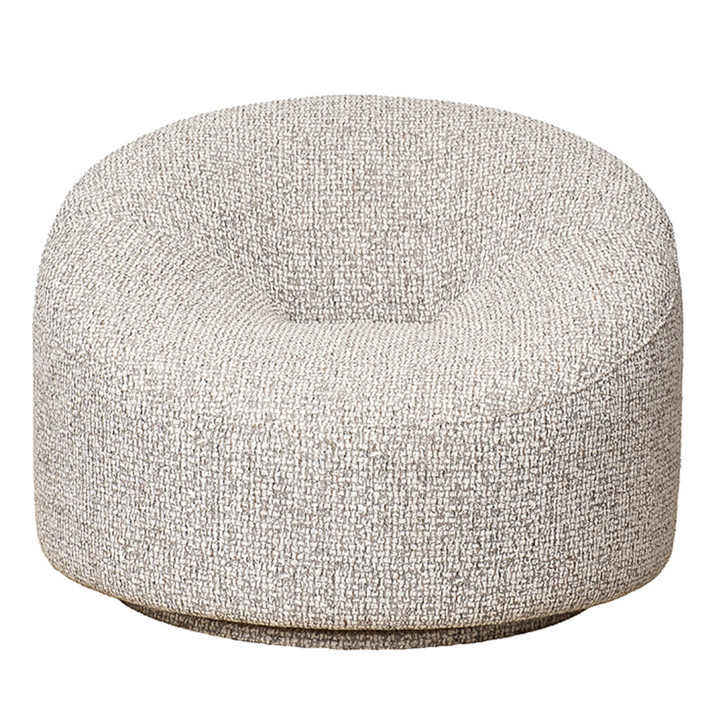 Кресло вращающееся круглой формы из серого шенилла Favorite Vacation Place 81000₽