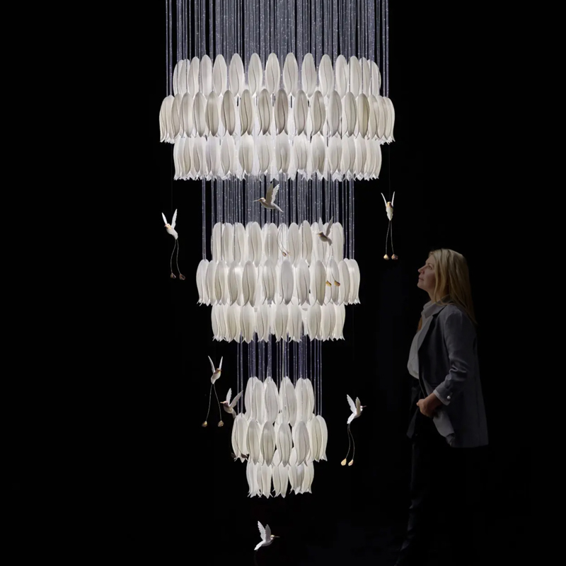     Sagarti Contemporary chandelier ALBA GRAND Flowers & Birds     | Loft Concept 