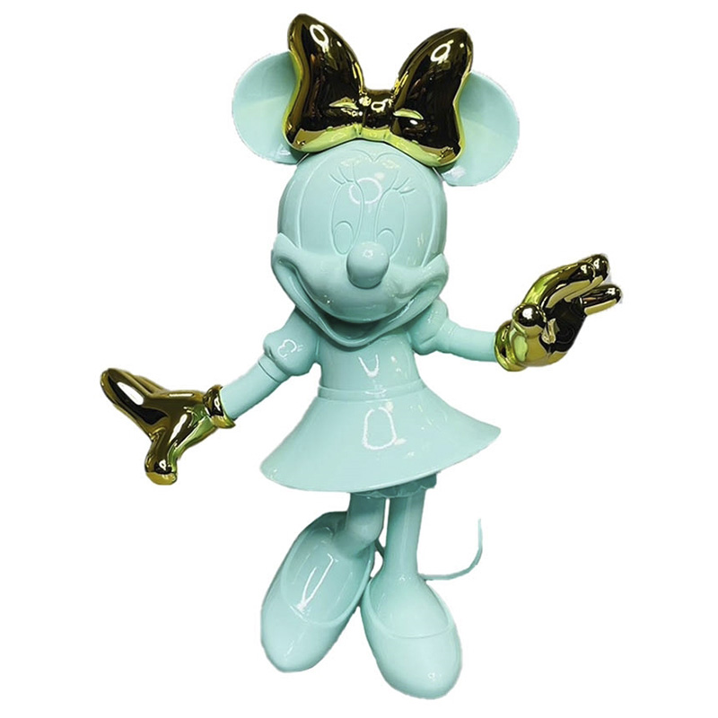 Статуэтка Минни Маус зеленого цвета Minnie Mouse Green Figurine  Салатовый в Москве | Loft Concept 