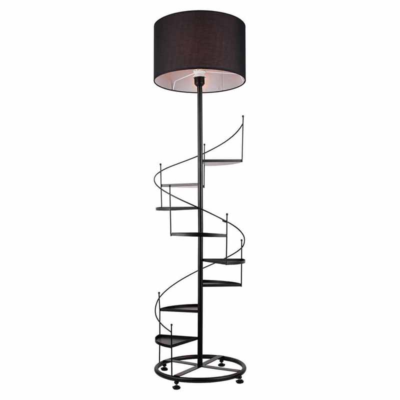  Spiral Staircase Floor Lamp Black    | Loft Concept 