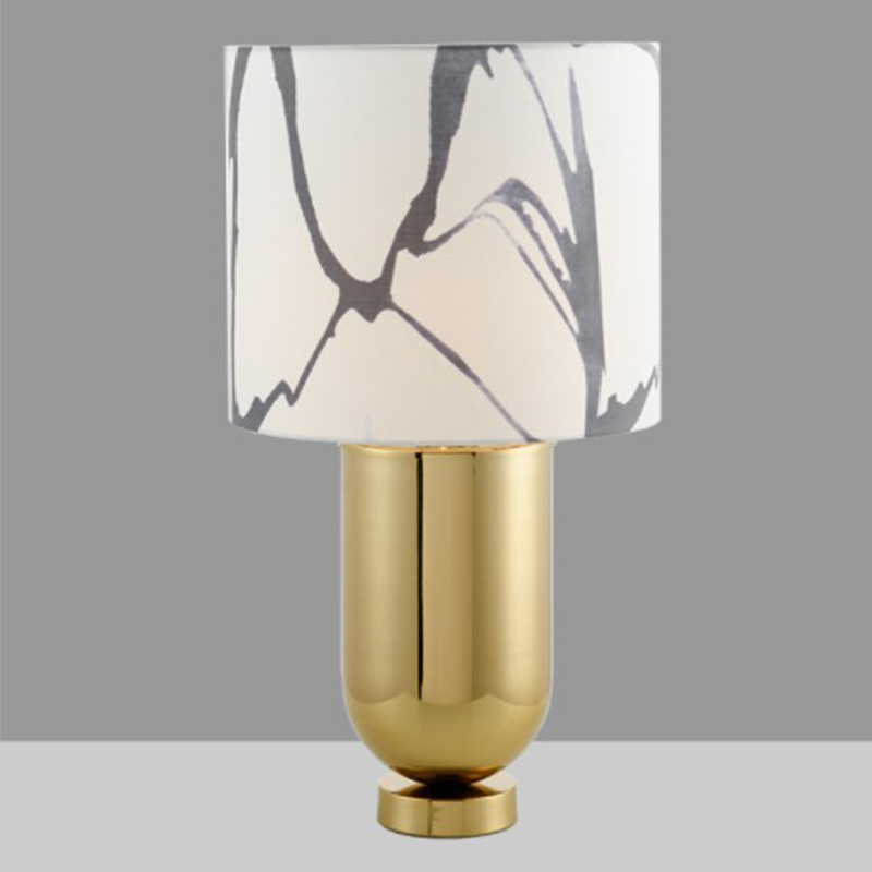 Настольная лампа Adeline Gold Table Lamp Золотой Белый в Москве | Loft Concept 