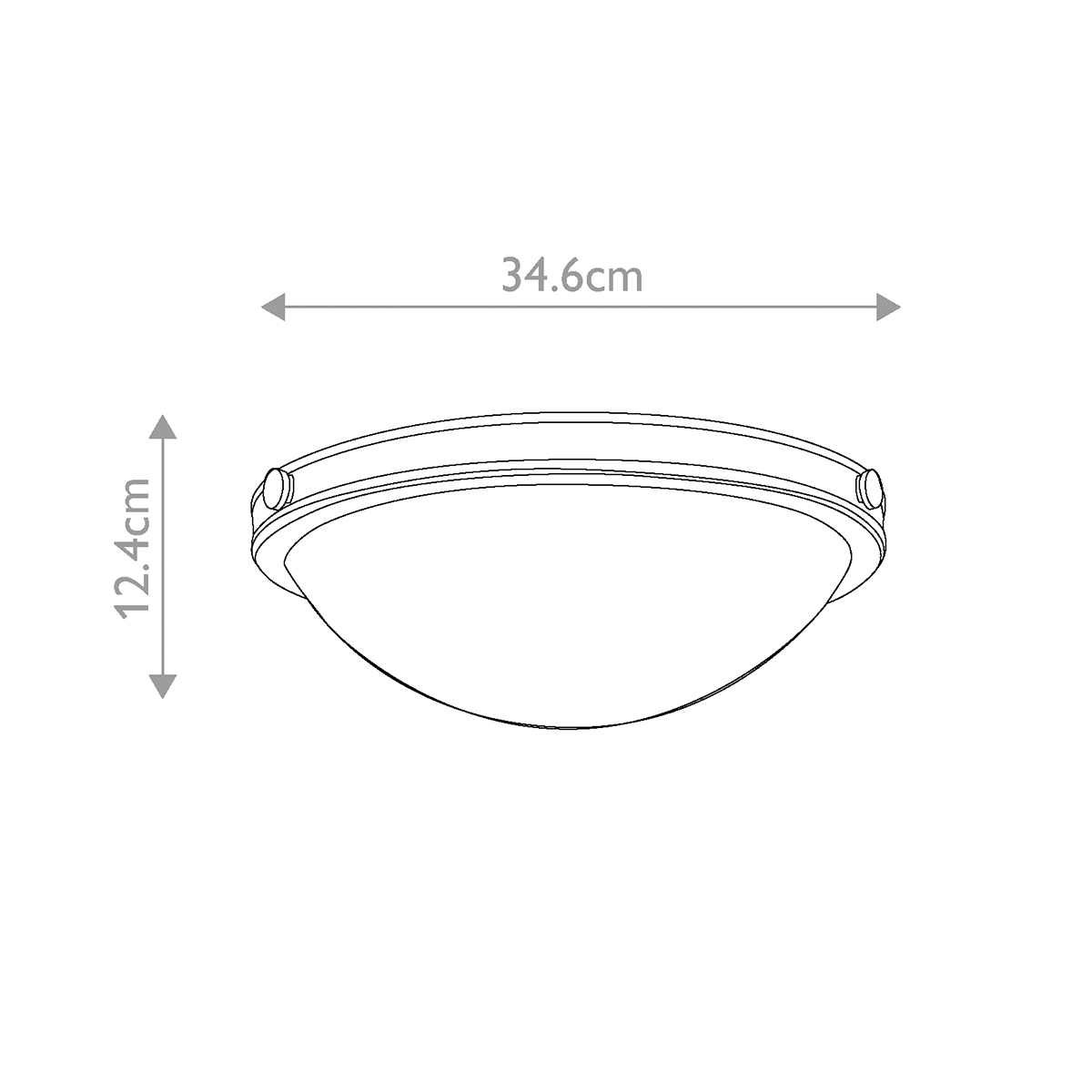 Потолочный светильник цвета латунь с полусферическим матовым белым плафоном Hinkley в Москве