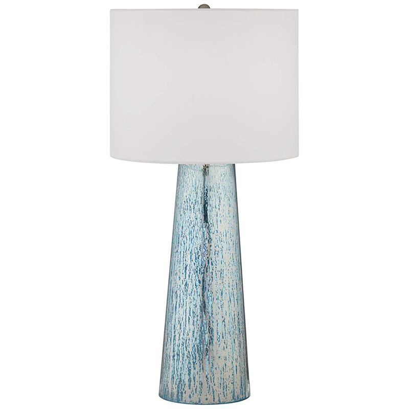 Настольная лампа Claire Lampshade Table Lamp Голубой Белый в Москве | Loft Concept 