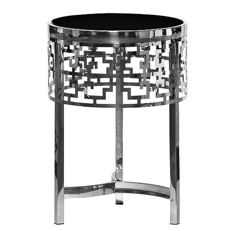   Yen Geometry Side Table silver 50    | Loft Concept 