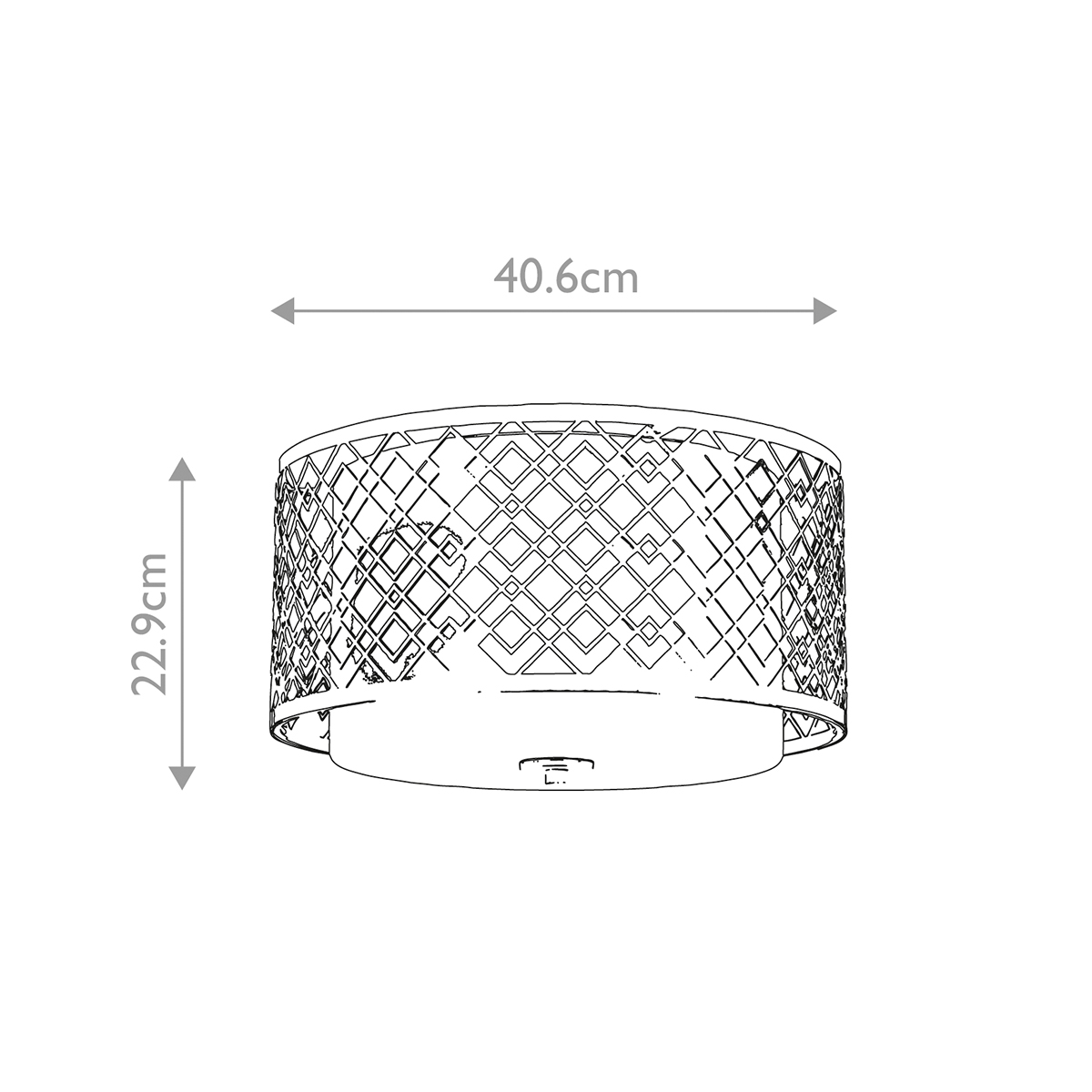 Потолочный светильник золотого цвета с каркасом в виде геометрических ромбов Elstead Lighting в Москве