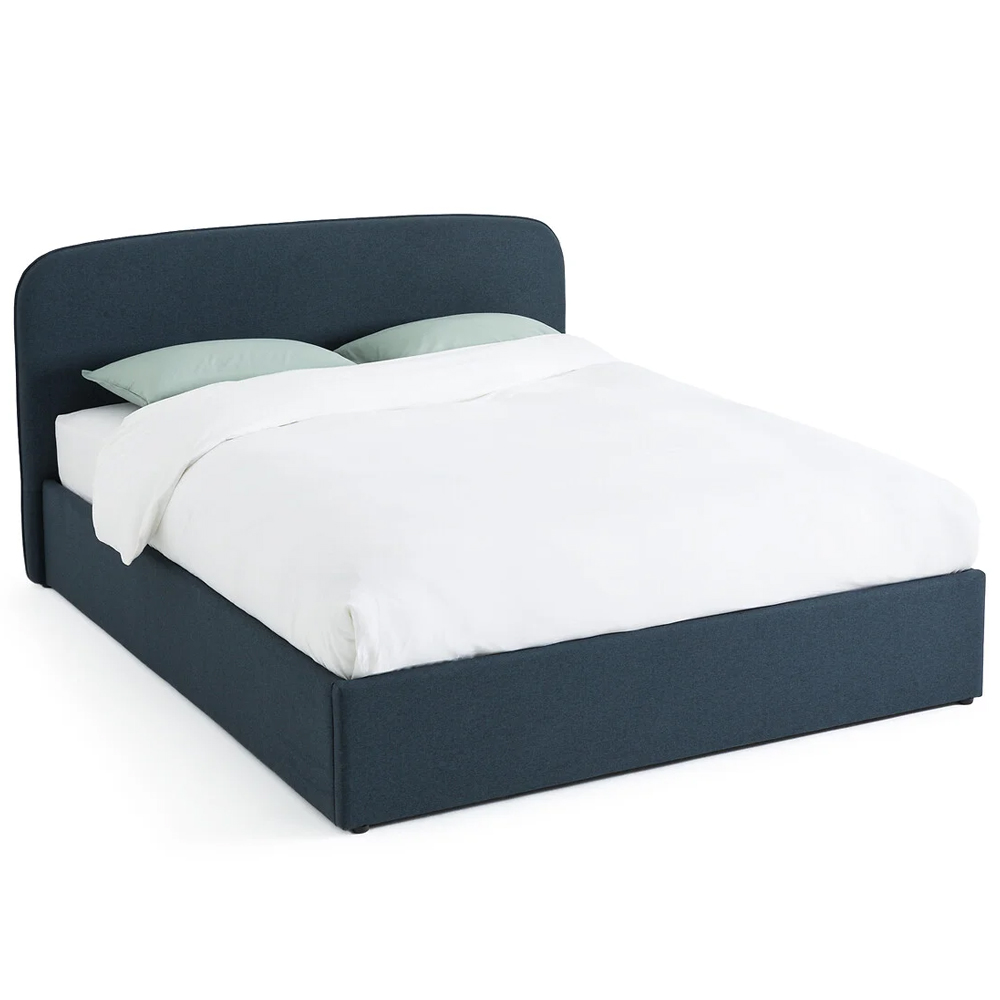 

Двуспальная кровать с подъемным механизмом Mathise Bed Deep Blue