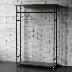 Рейл Lowery Grey Industrial Metal Rust Clothes Rail