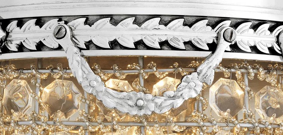 Бра Eichholtz Wall Lamp Emperor Nickel - Loft-Concept в Москве