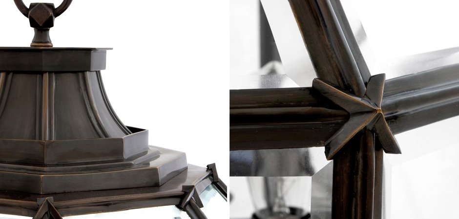 Люстра Lantern Owen Bronze L - фото №1