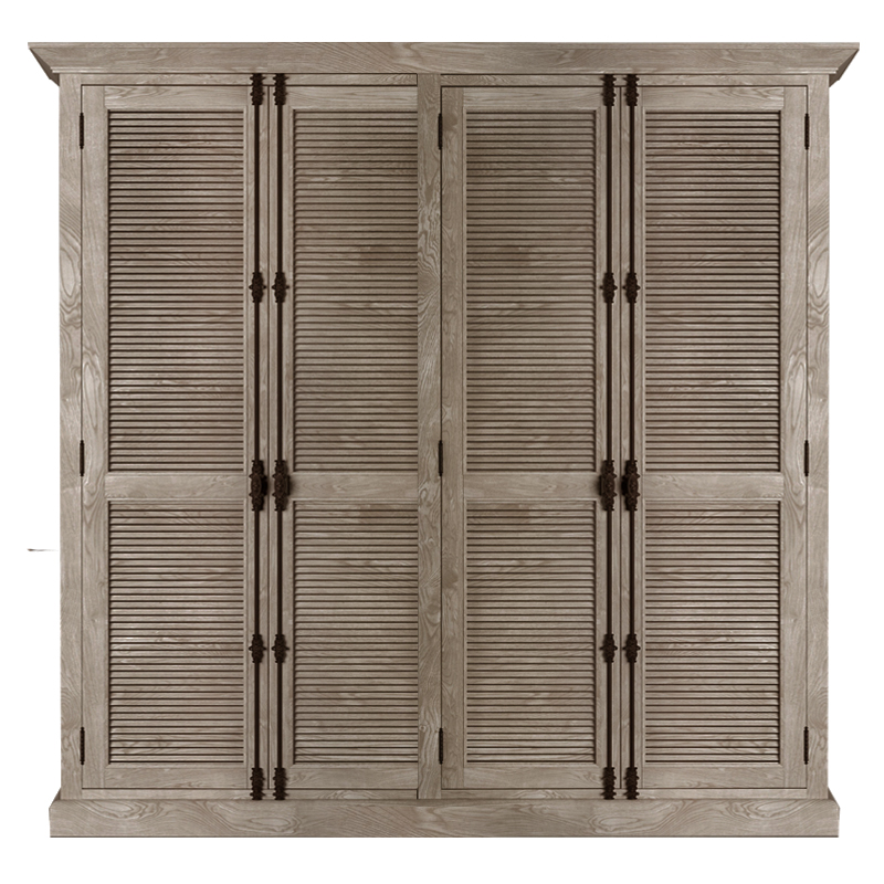 Restoration Hardware Shutter Four-Door Cabinet         | Loft Concept 