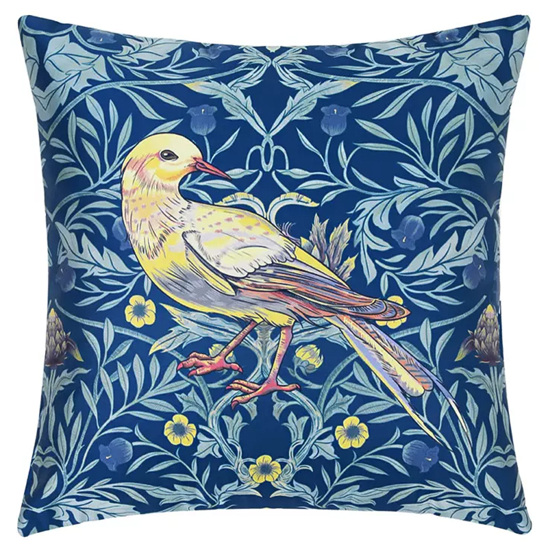   Bird and Flower Pattern Cushion     | Loft Concept 
