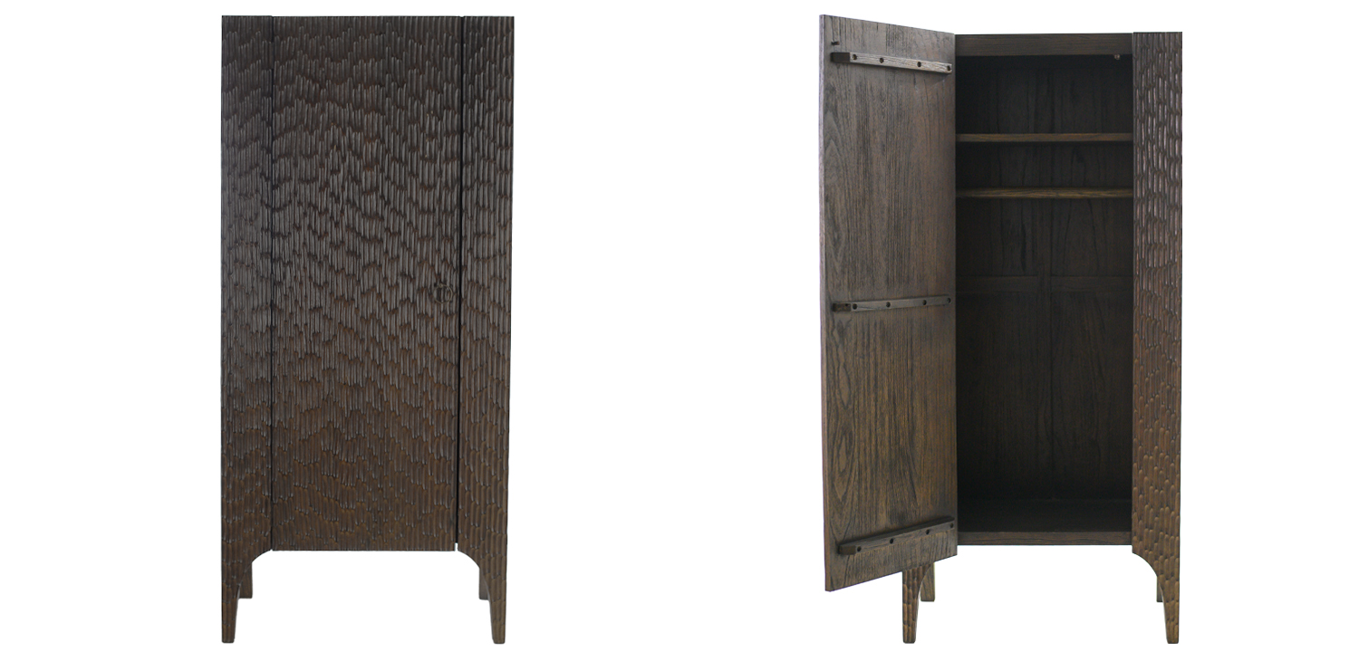 Шкаф Juniper Wood Carved Cabinet - фото №1