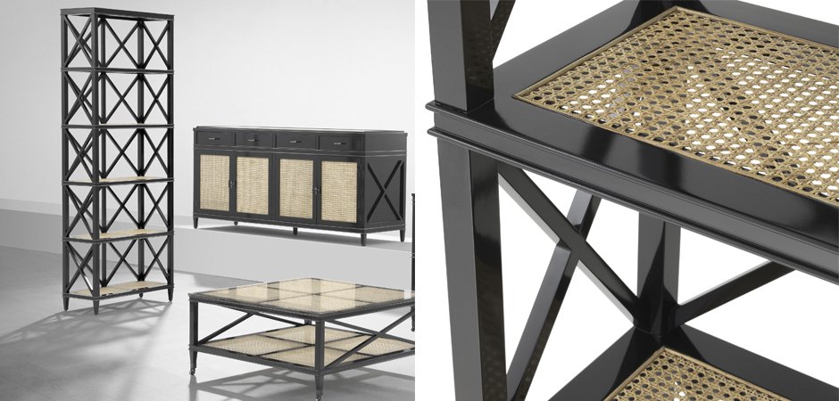 Стеллаж Eichholtz Cabinet Bahamas Стеллаж Eichholtz Cabinet Bahamas - Loft-Concept в Москве