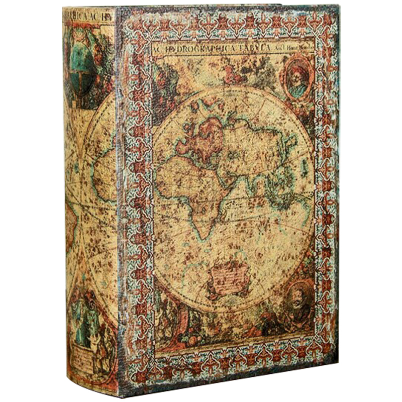 - Vintage World Map Book Box     | Loft Concept 