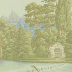 Обои ручная роспись English Landscape Pastel on scenic paper