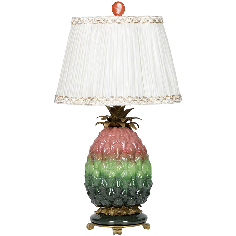     Pineapple Pink Green Table Lamp        | Loft Concept 