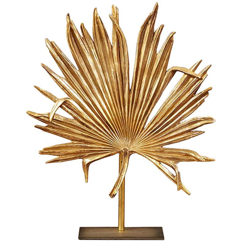 

Золотой лист пальмы аксессуар на подставке