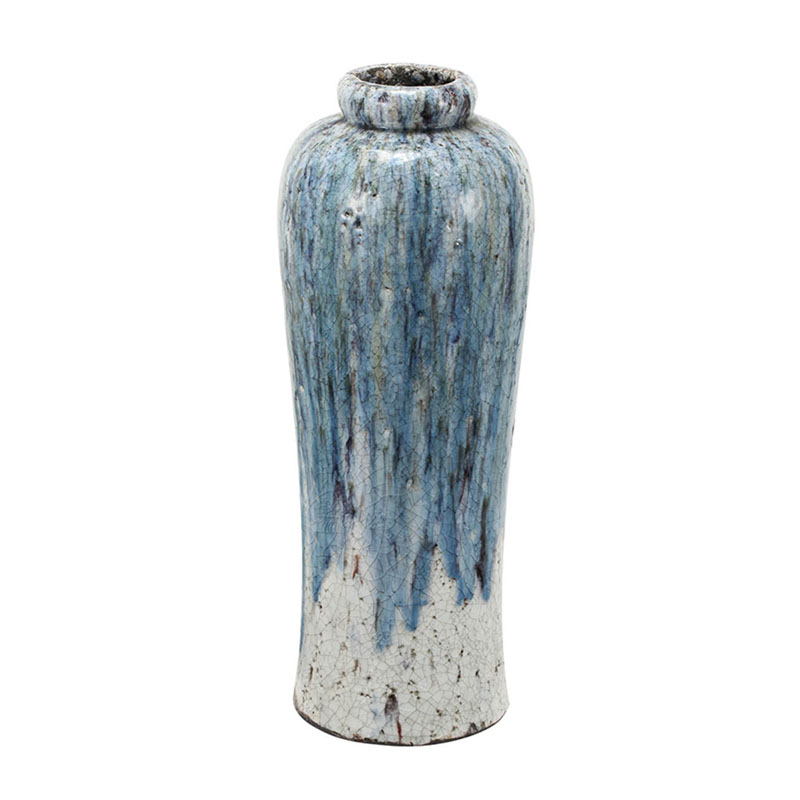 Terracotta Vase blue-white high     | Loft Concept 
