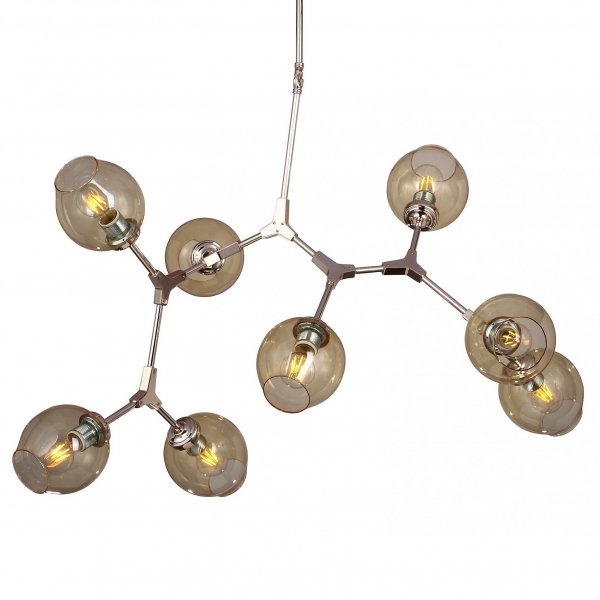  Branching Bubble Chandelier 8 Amber  (Amber)   | Loft Concept 