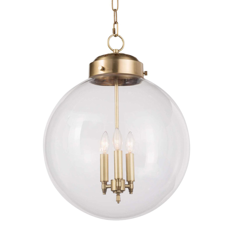 Подвесной светильник Conor Globe Hanging lamp Gold Золотой Прозрачный (Transparent) в Москве | Loft Concept 