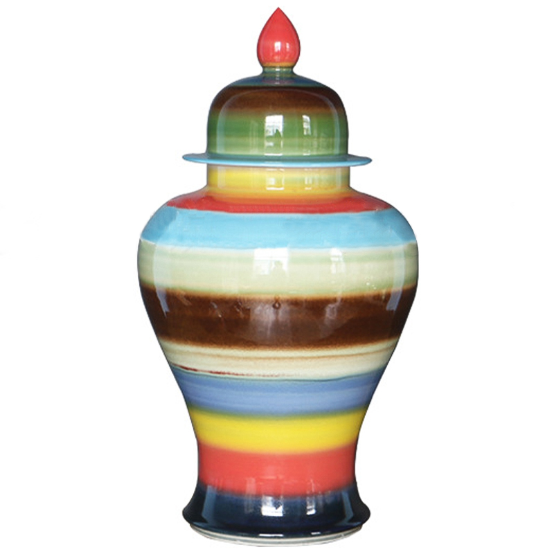    Colored Stripes Rainbow Vase    | Loft Concept 