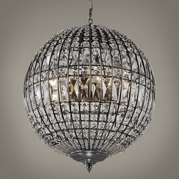  Gatsby Sphere Chandelier Silver    | Loft Concept 