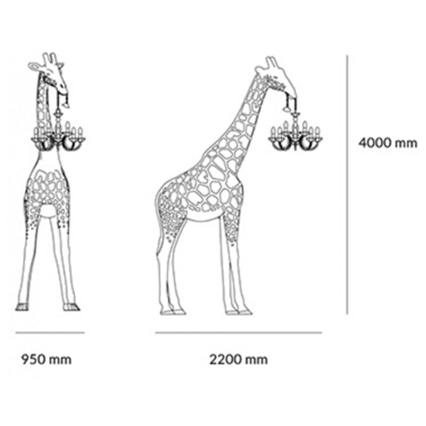       Giraffe Lamp large size  
