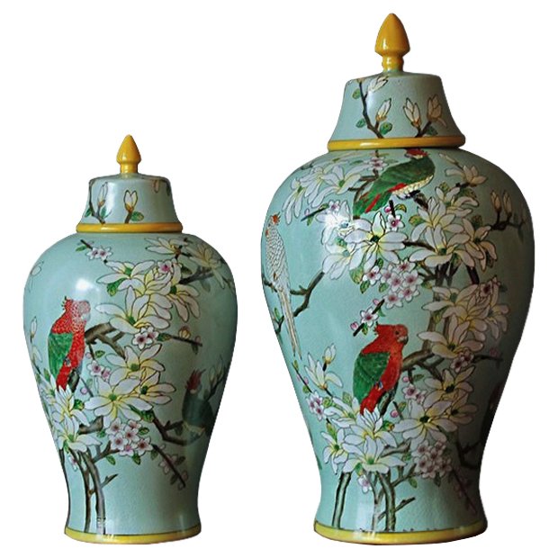 

Китайская чайная ваза Parrots