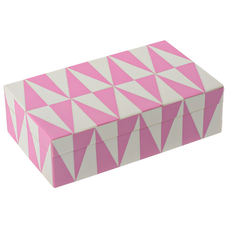  Pink Triangles Bone Inlay Box     | Loft Concept 