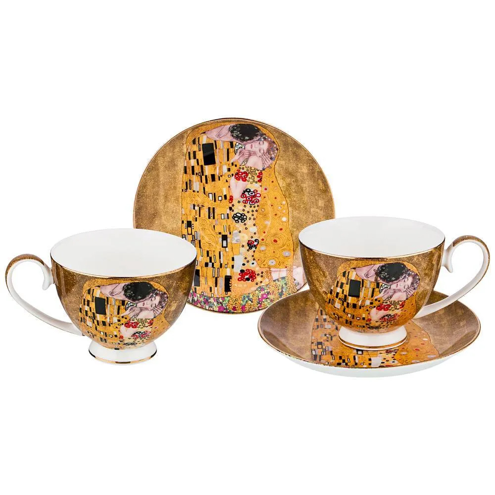 

Чайный набор из фарфора с декором на 2 персоны 4 предмета 250 мл Service with Decor