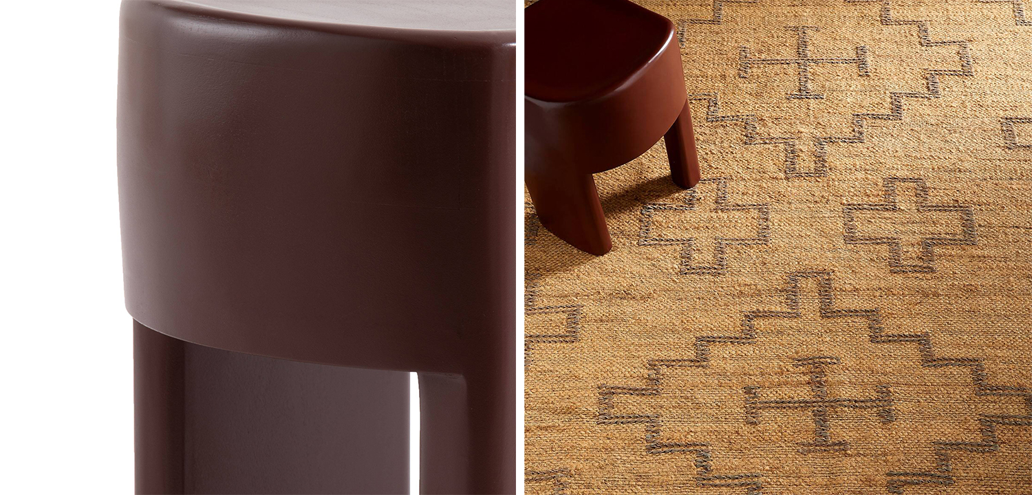 Приставной стол Mordred Mango Burgundy Side Table - фото