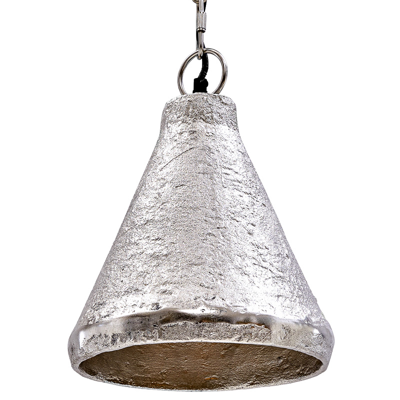 Подвесной светильник Rough Silver Pendant Серебряный в Москве | Loft Concept 