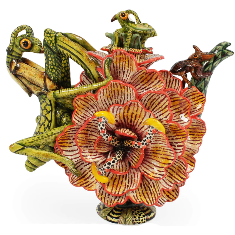 

Чайник Богомол и Тропический Цветок Praying Mantis Teapot
