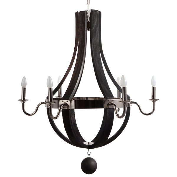 RH Wine Barrel chandelier Polished nickel    | Loft Concept 