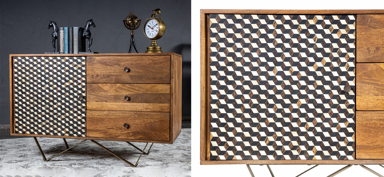 Комод из массива Bone Inlay - фото №2