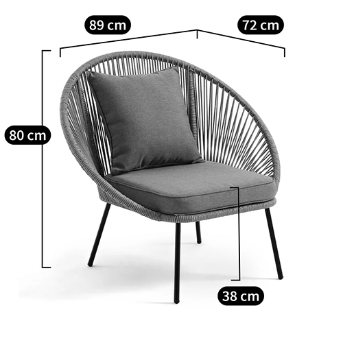  capulco Grey Chair  