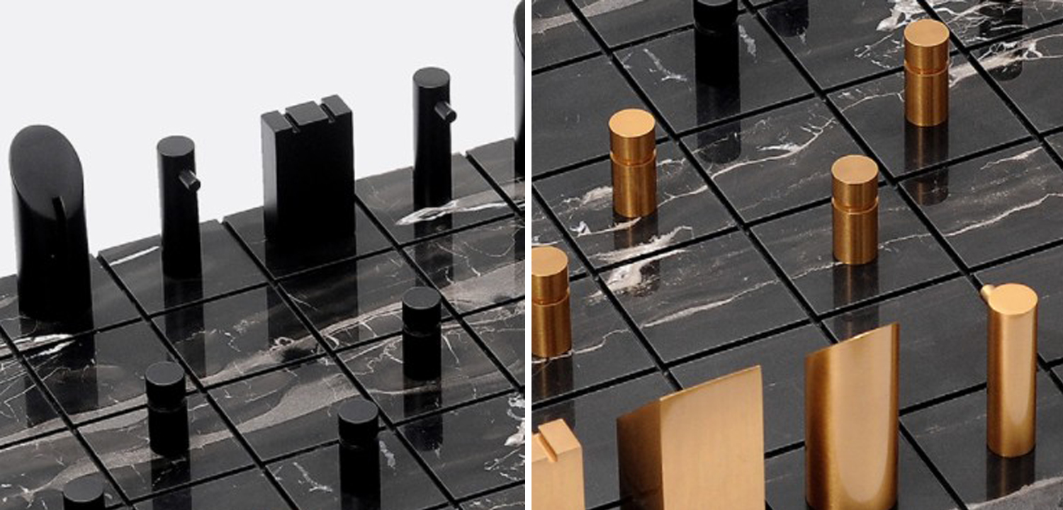 Шахматы из натурального мрамора - фото №1