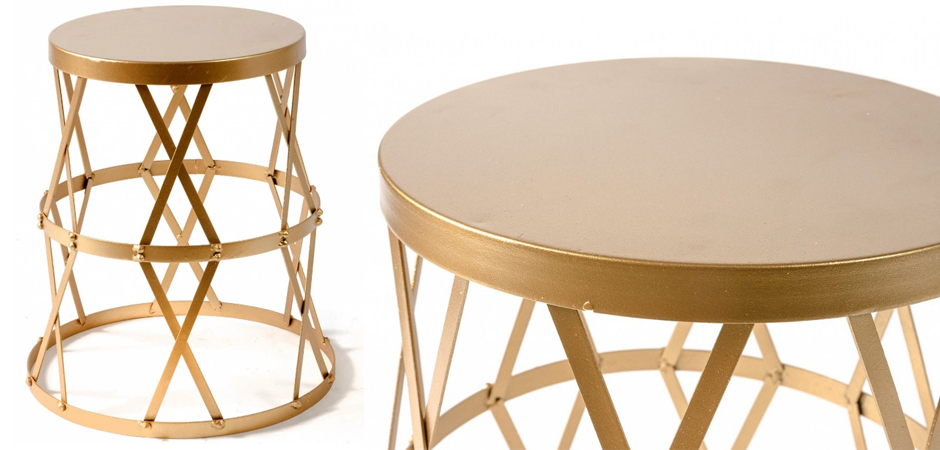 Приставной стол Metal Round Drum Приставной стол Metal Round Drum - Loft-Concept в Москве