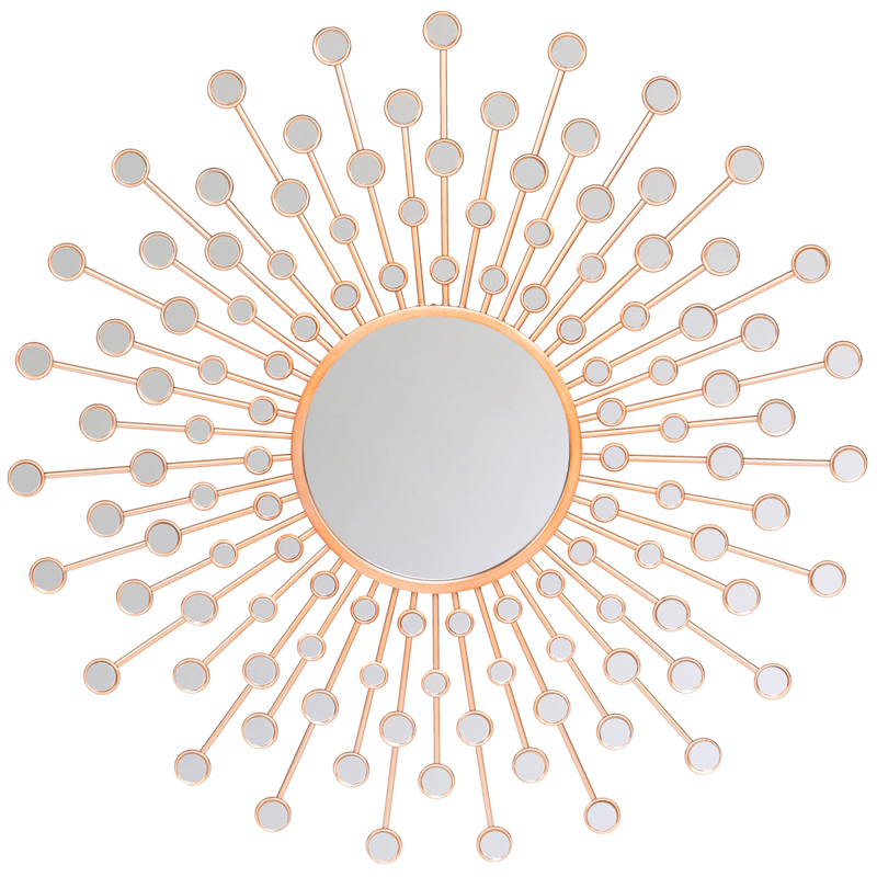  Sun Drops Rose Gold Mirror    | Loft Concept 