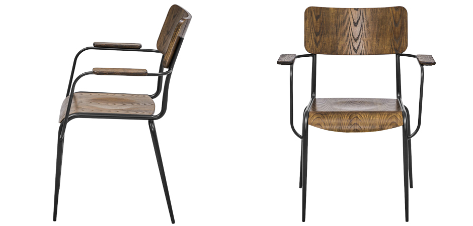 Стул с подлокотниками Joshua Loft Stool with armrests - фото №1