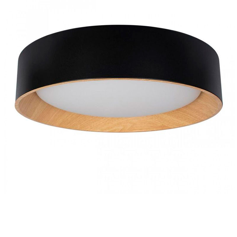 

Светильник потолочный круглый Assol cup Black Wood диаметр 45